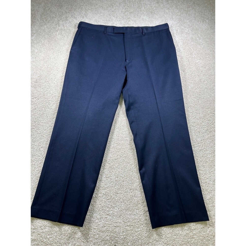 Clairborne Mens Size 38X30 Dark Blue Navy Dress Pants